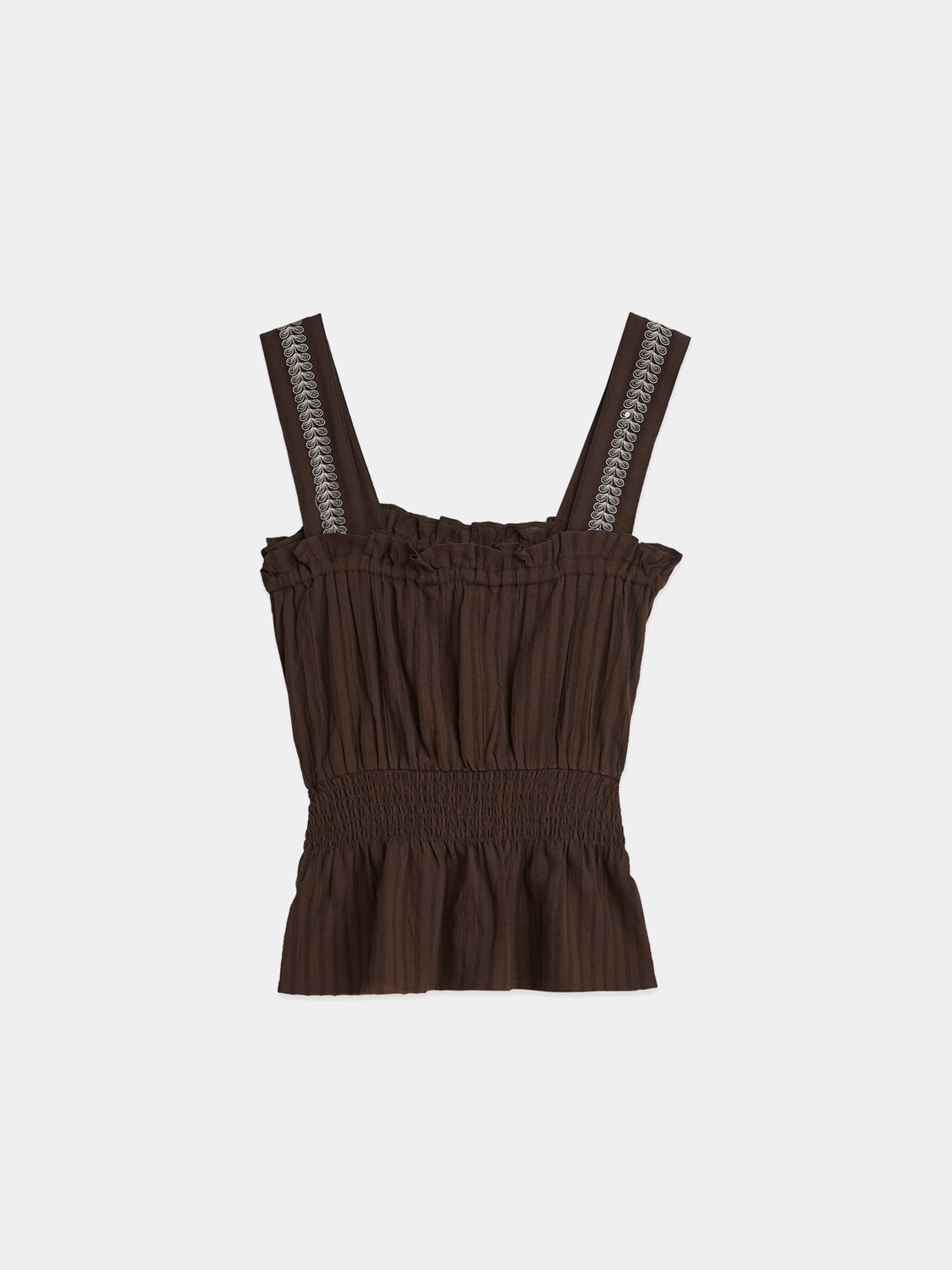 Scotch & Soda : Smocked waist tank - Hot Fudge - Collector Store Sydney