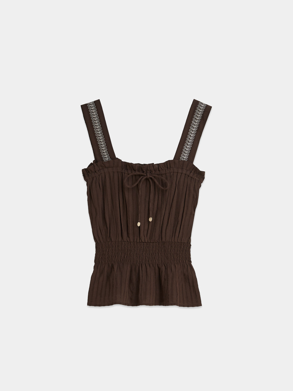Scotch & Soda : Smocked waist tank - Hot Fudge - Collector Store Sydney