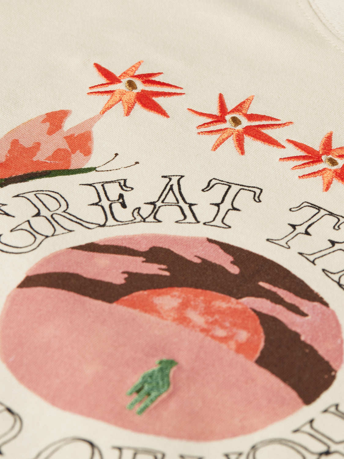 Scotch & Soda : Embroidered artwork t-shirt - Fog - Collector Store Sydney