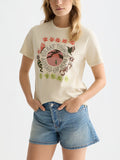 Scotch & Soda : Embroidered artwork t-shirt - Fog - Collector Store Sydney