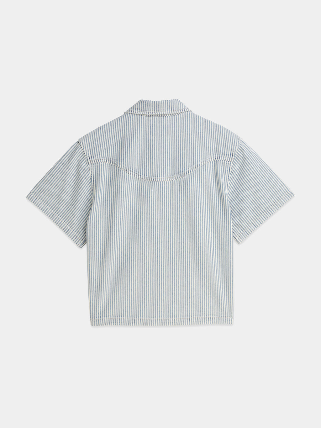 Scotch & Soda - short-sleeved denim shirt - Indigo