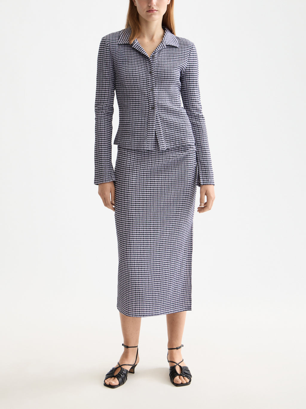 Gingham button up top - Sky Captain - Collector Store Sydney