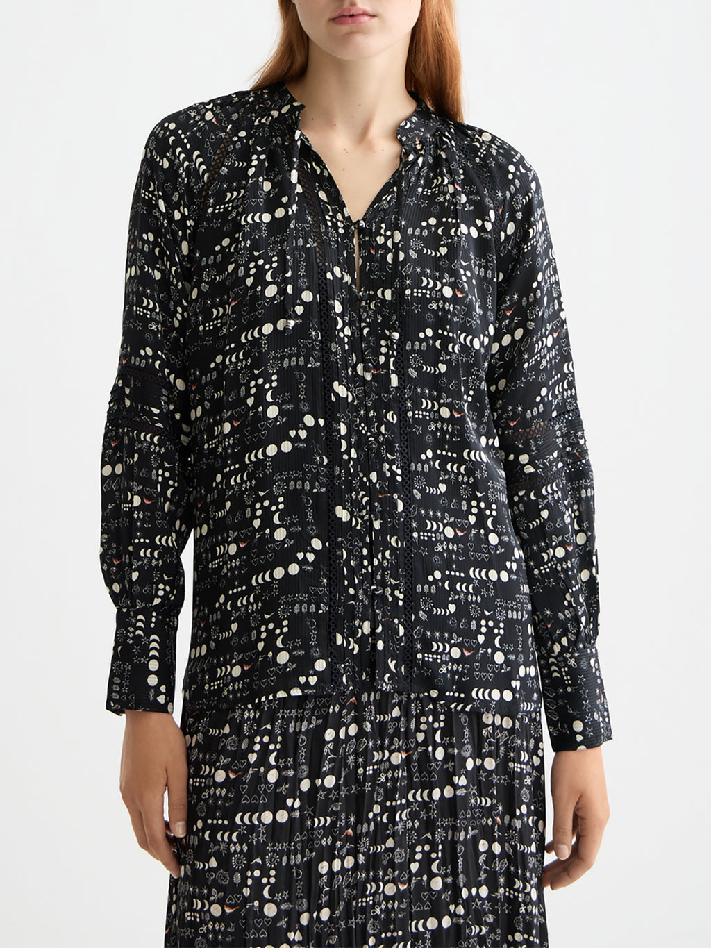 Lace detail blouse Moon - Collector Store Sydney