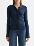 Metallic fitted button up top Meteo - Collector Store Sydney