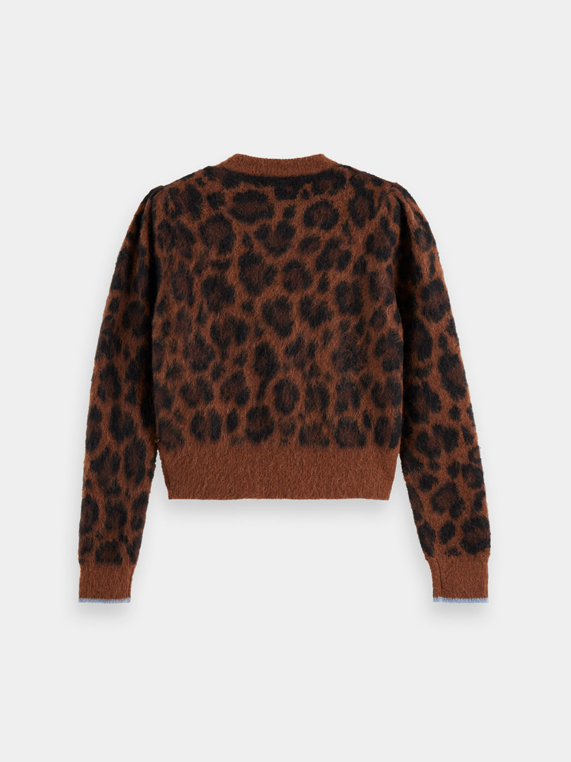 Fuzzy jacquard cardigan Peace - Collector Store Sydney