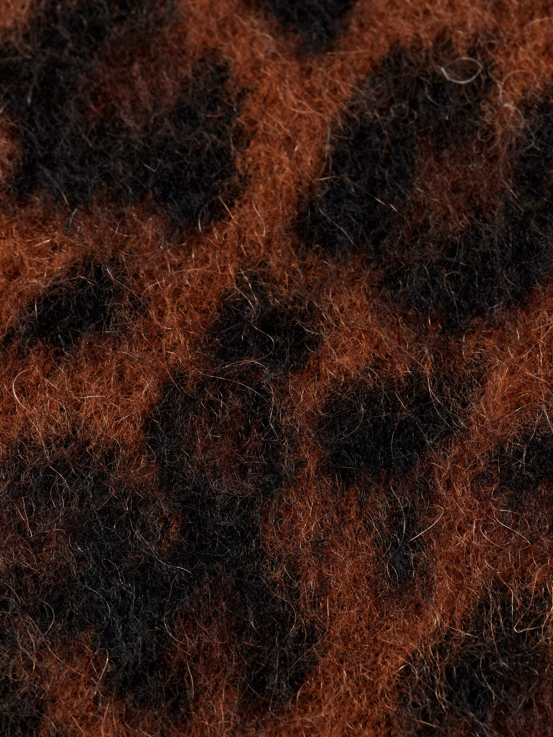 Fuzzy jacquard cardigan Peace - Collector Store Sydney