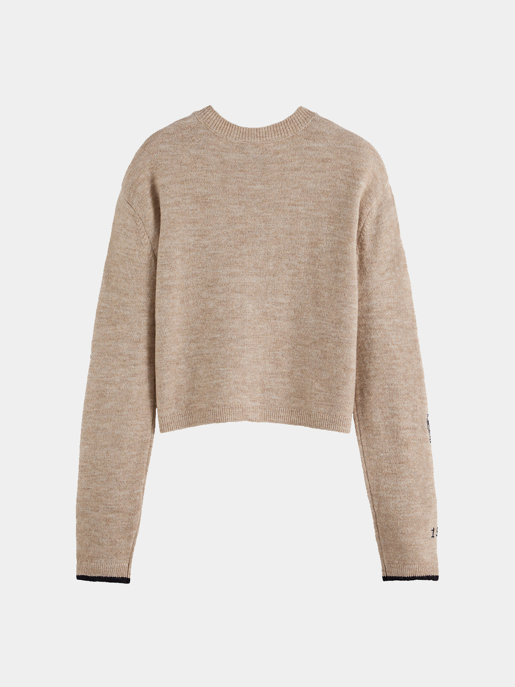 Scotch & Soda Embroidered crew neck cardigan