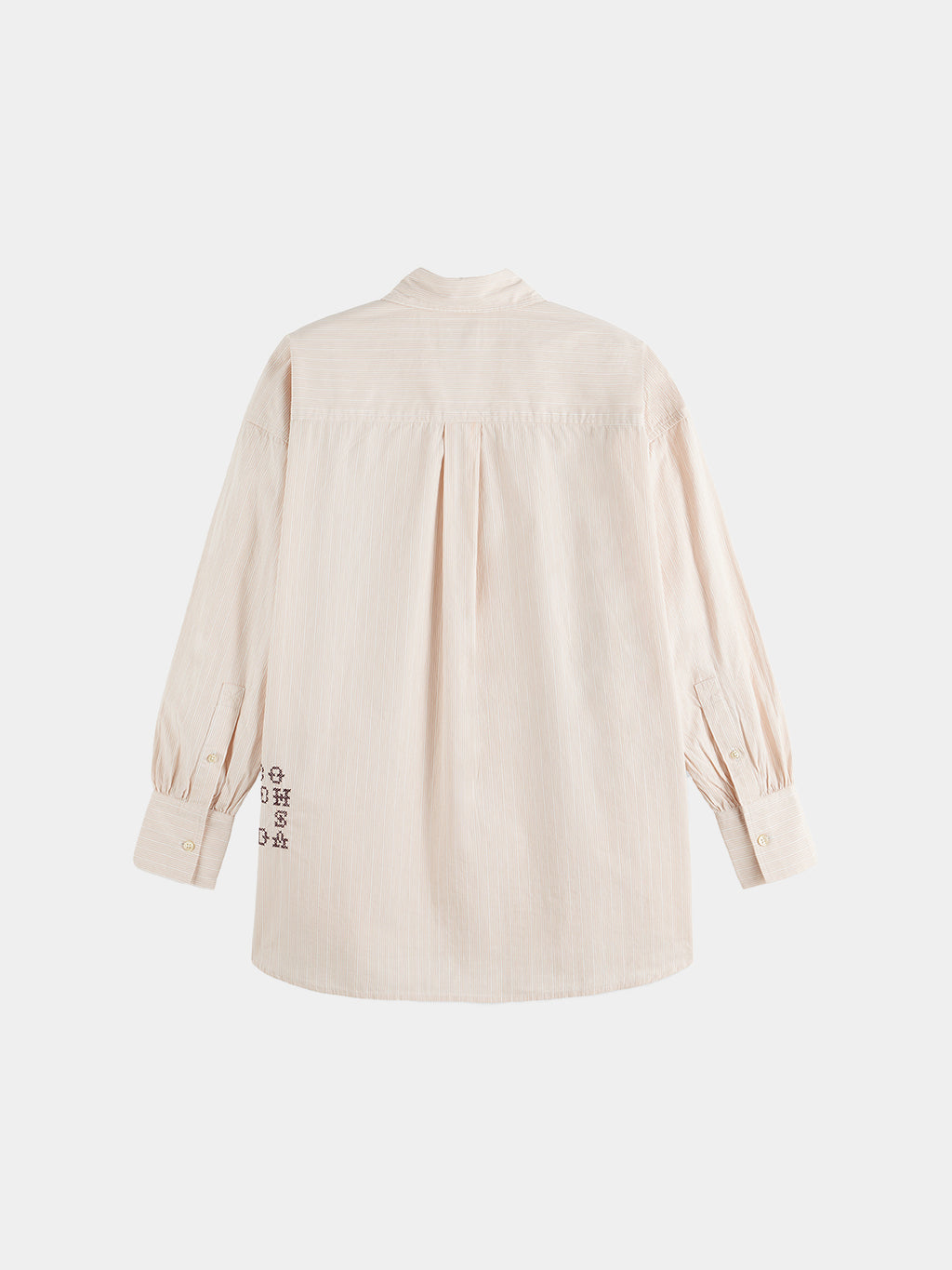 Scotch & Soda Embroidered girlfriend shirt - Rose Dust