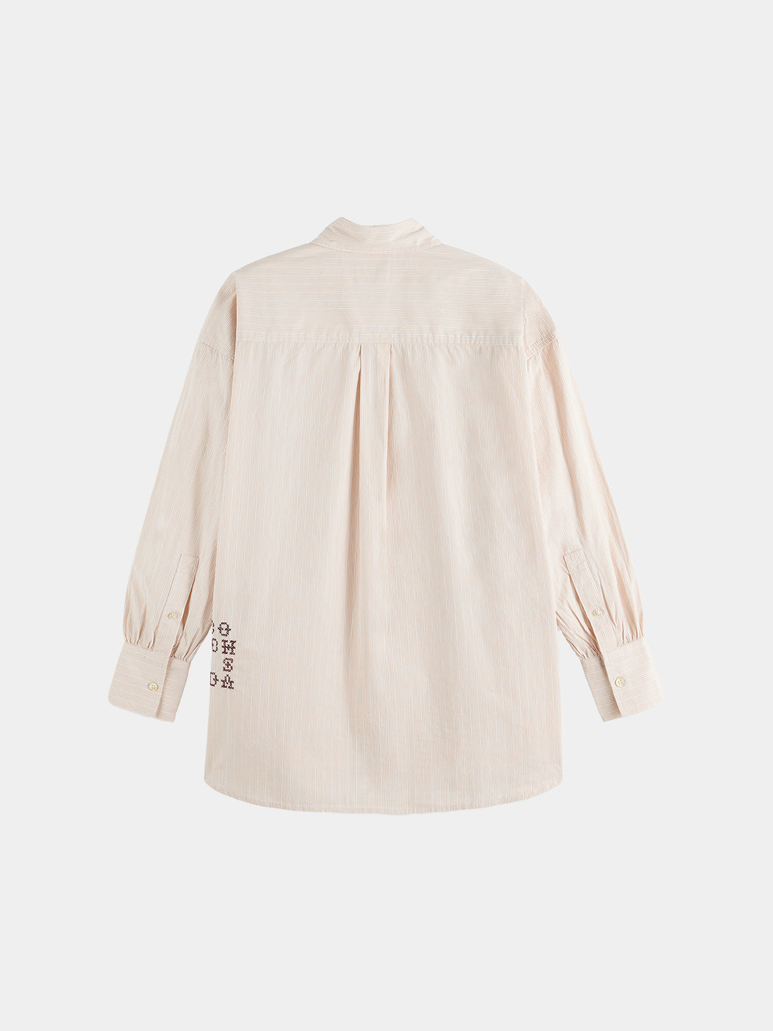 Scotch & Soda Embroidered girlfriend shirt - Rose Dust