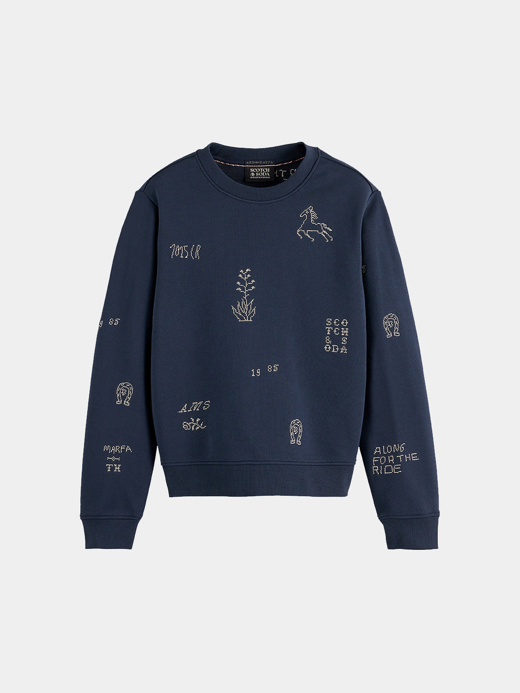 Scotch & Soda Embroidered sweatshirt