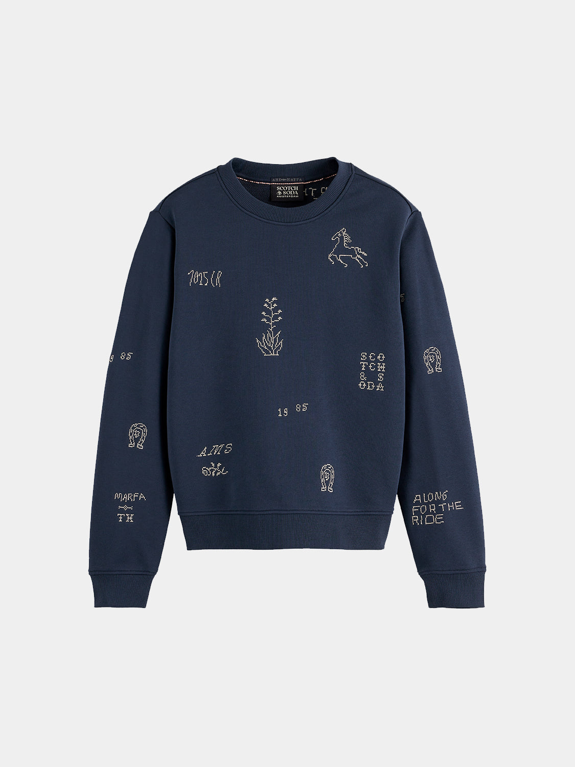 Scotch & Soda Embroidered sweatshirt