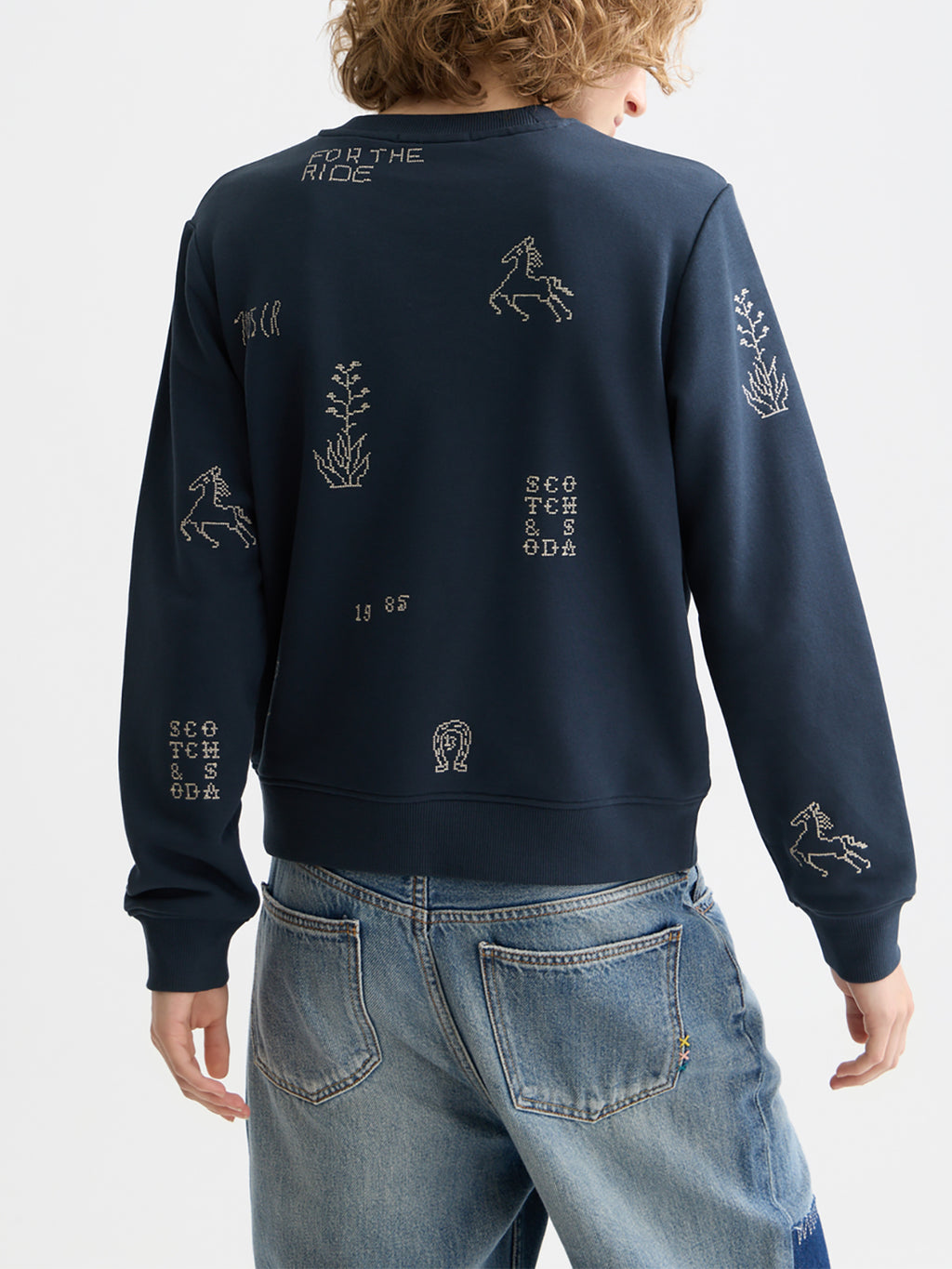 Scotch & Soda Embroidered sweatshirt