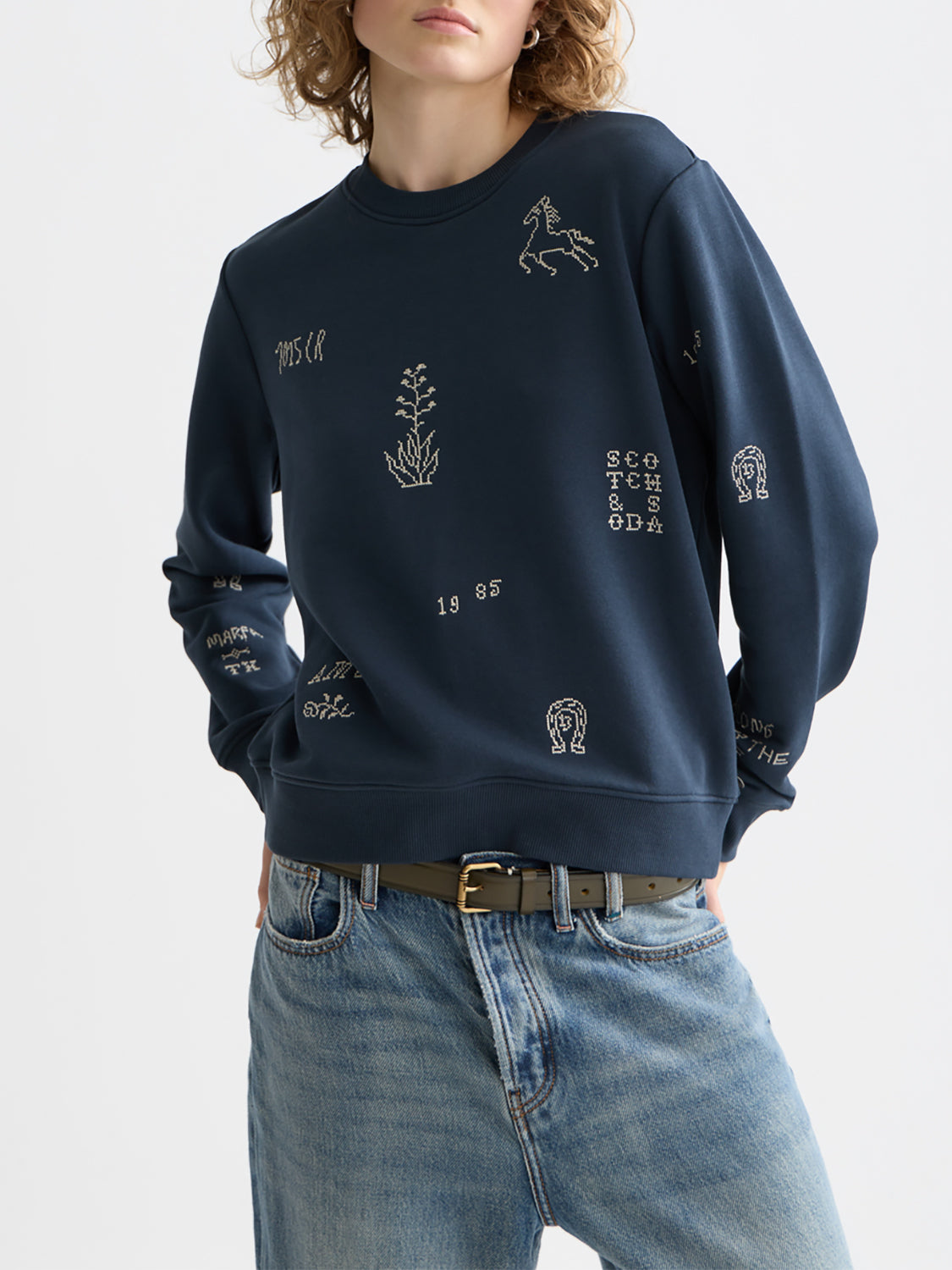 Scotch & Soda Embroidered sweatshirt