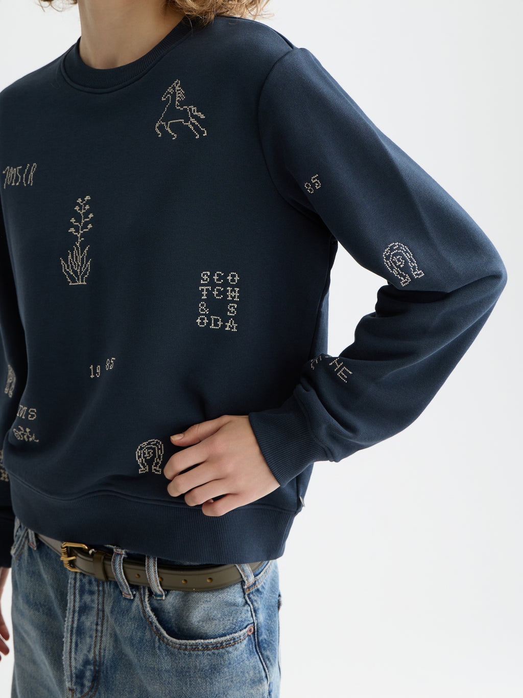 Scotch & Soda Embroidered sweatshirt