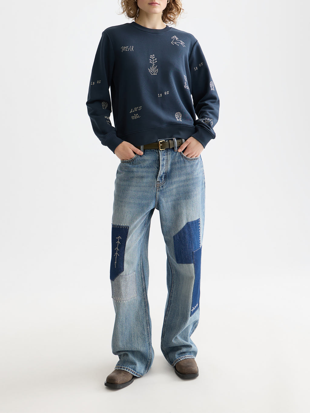 Scotch & Soda Embroidered sweatshirt
