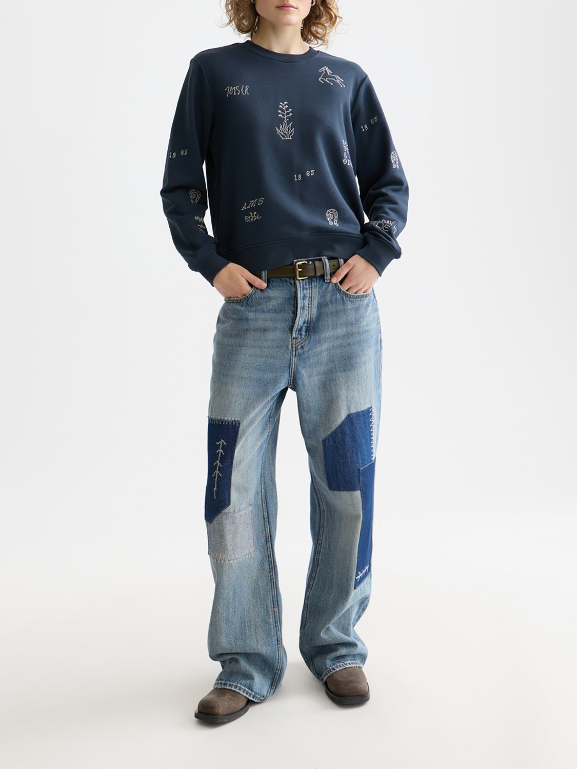 Scotch & Soda Embroidered sweatshirt
