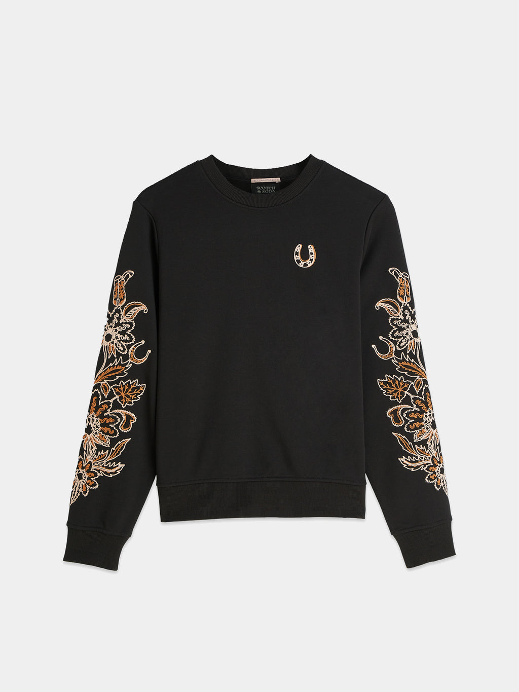 Scotch & Soda : Embroidered sweatshirt - Meteorite - Collector Store Sydney