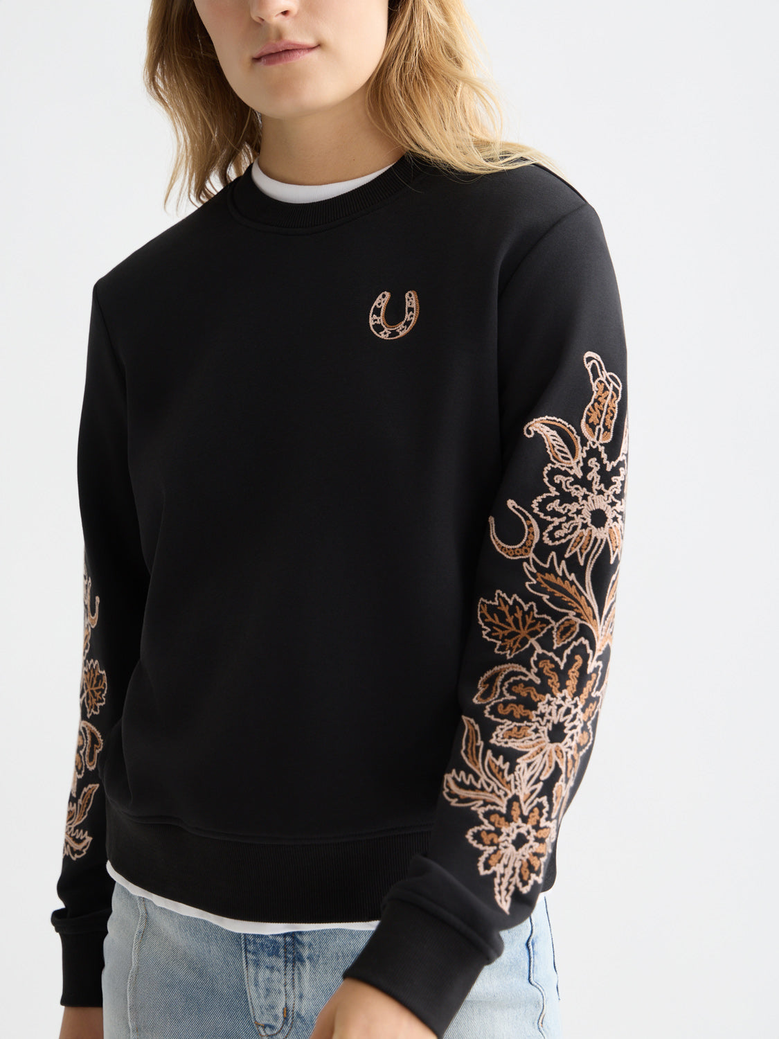 Scotch & Soda : Embroidered sweatshirt - Meteorite - Collector Store Sydney