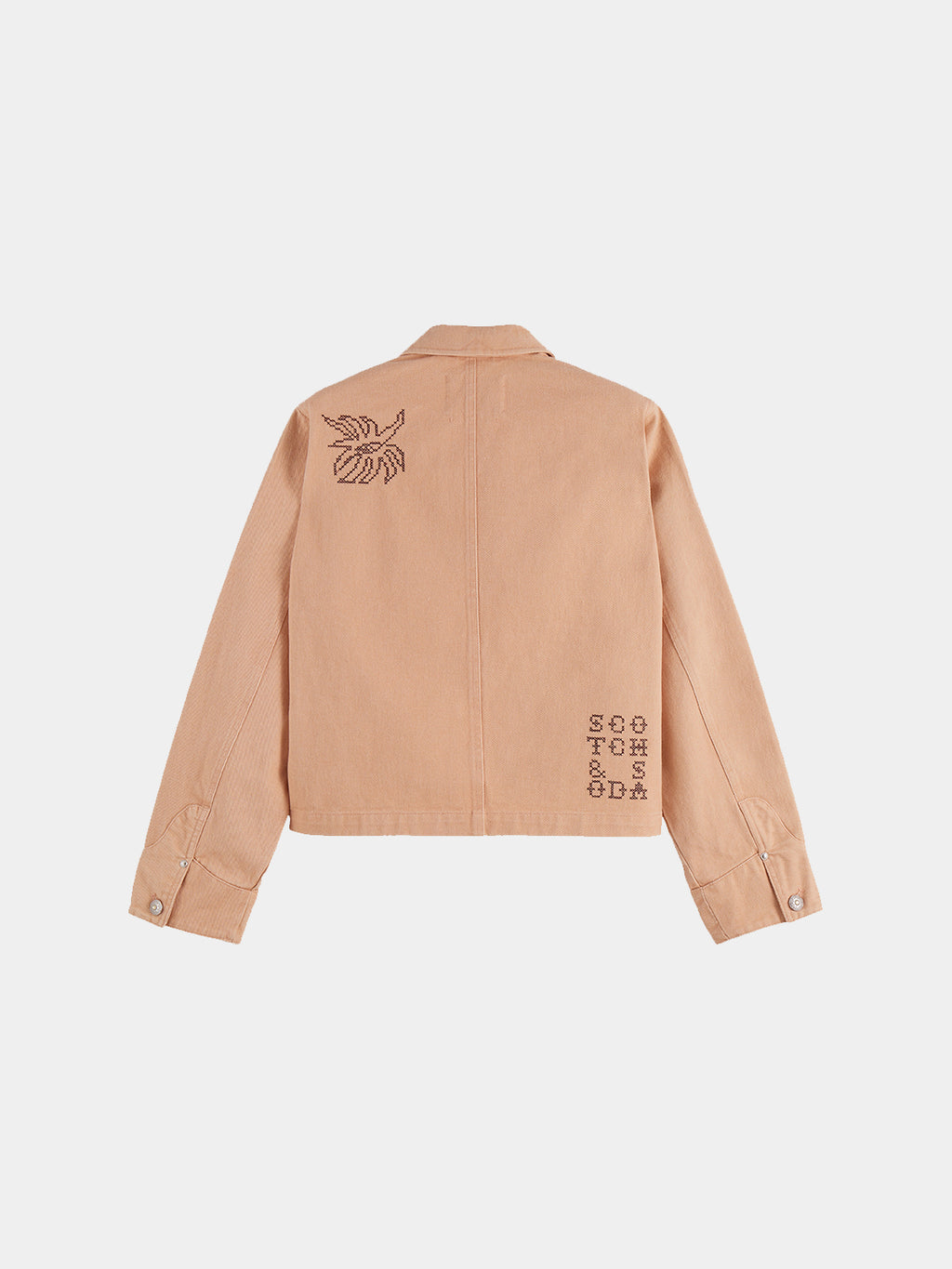 Scotch & Soda Embroidered jacket - Rose Dust