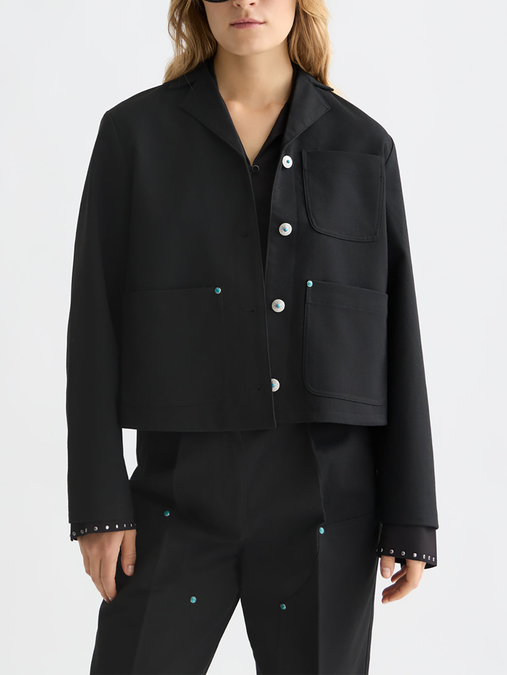 Scotch & Soda - Western trucker jacket - Meteorite