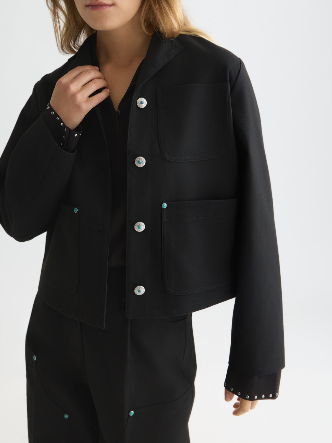 Scotch & Soda - Western trucker jacket - Meteorite
