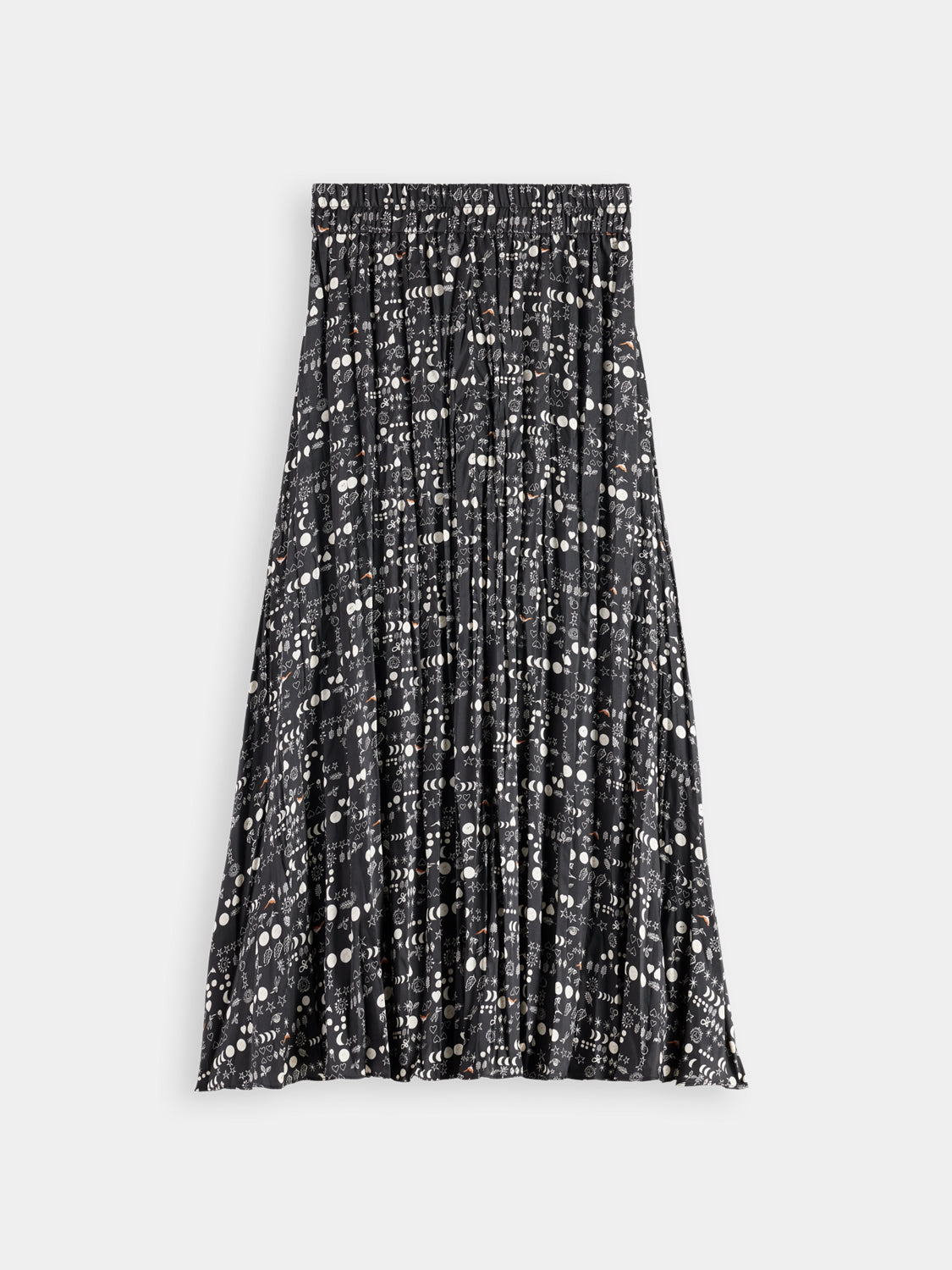 Crinkle pleated midi skirt Moon - Collector Store Sydney