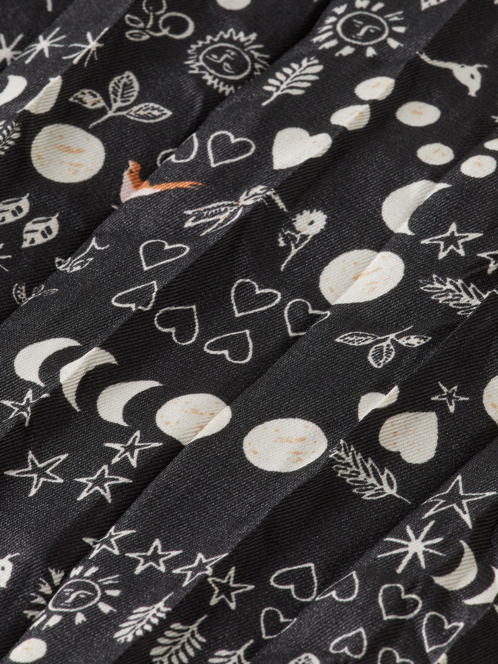 Crinkle pleated midi skirt Moon - Collector Store Sydney