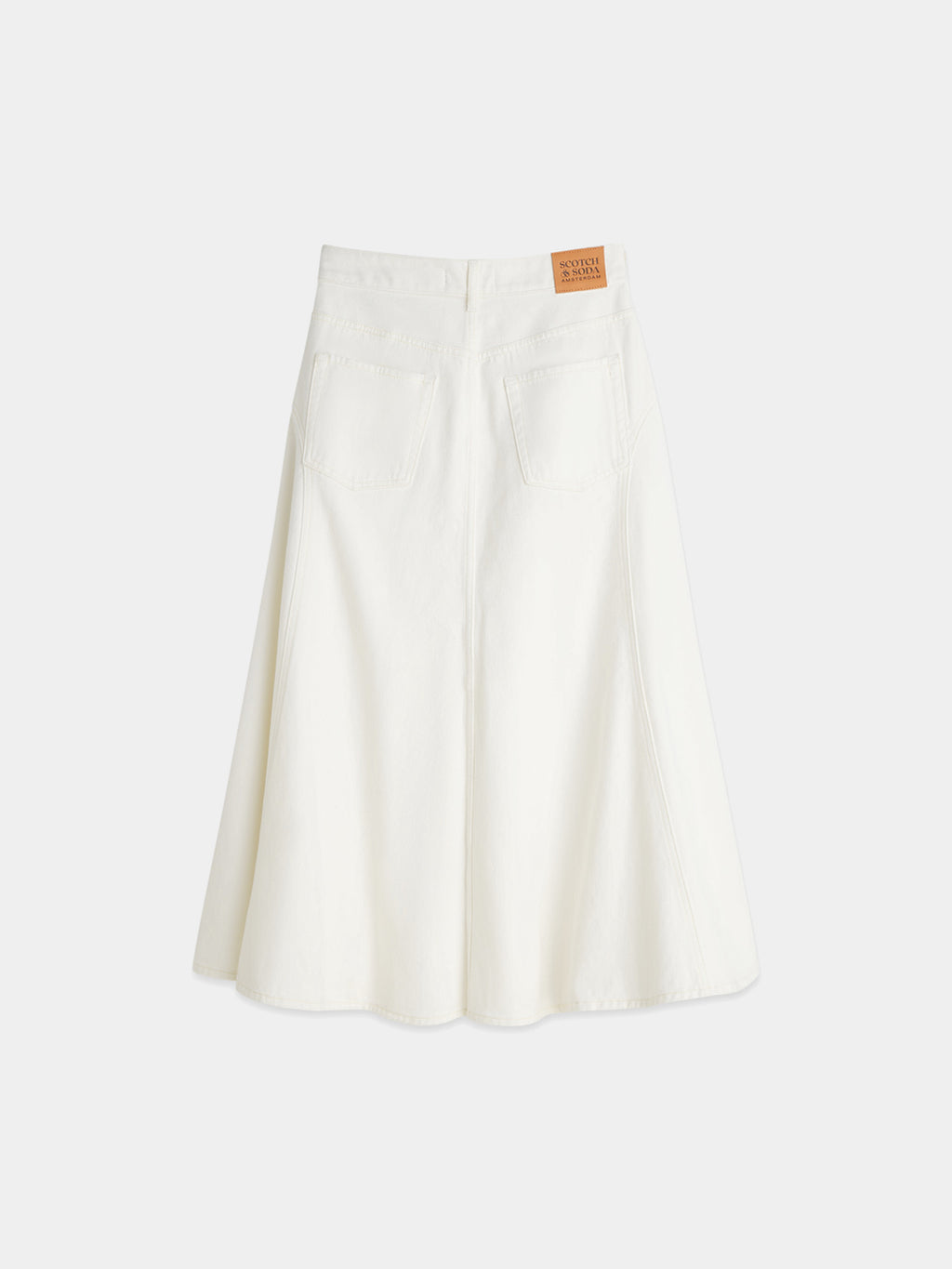 Scotch & Soda - Denim maxi skirt - Stardust White