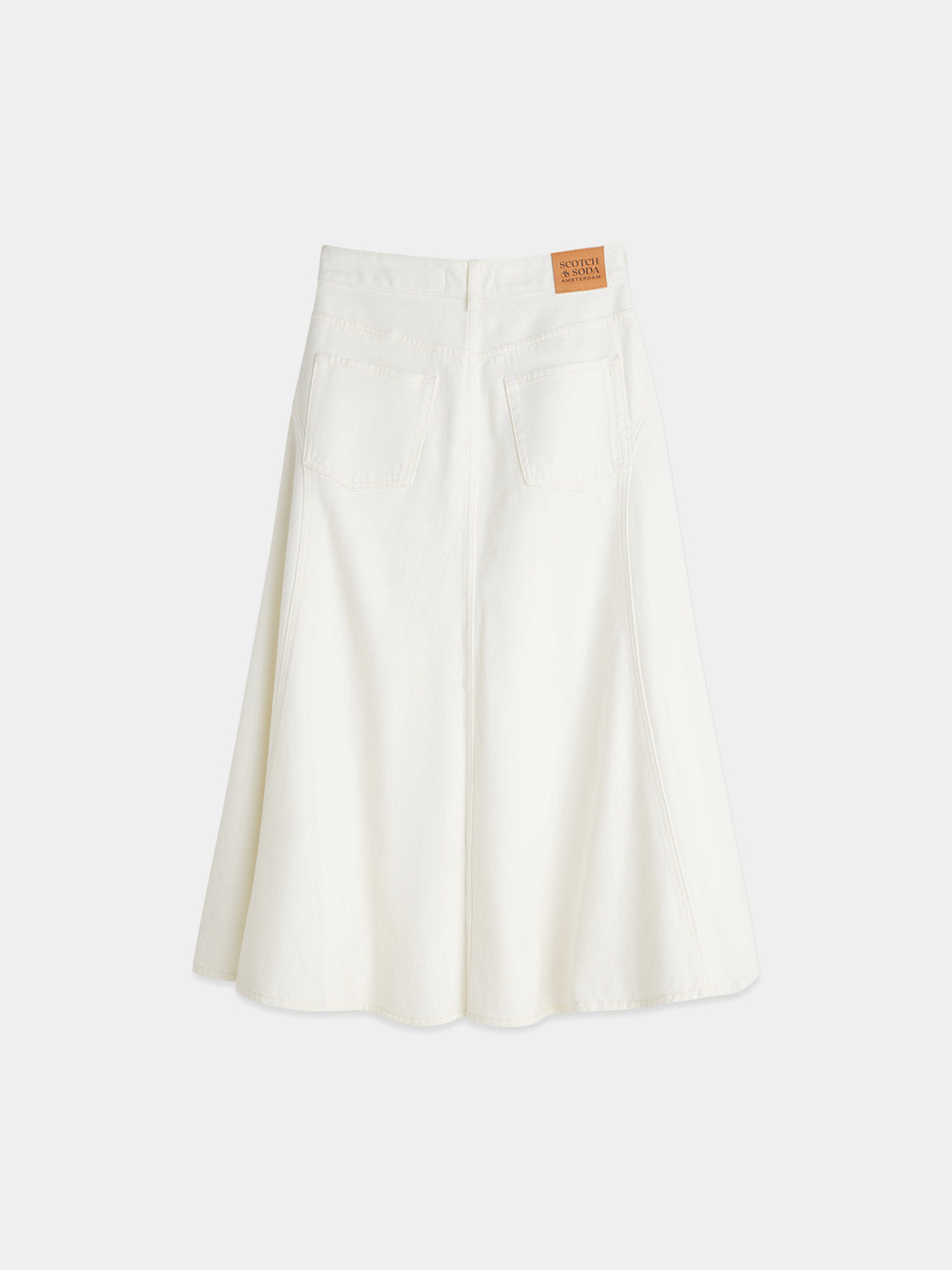 Scotch & Soda - Denim maxi skirt - Stardust White