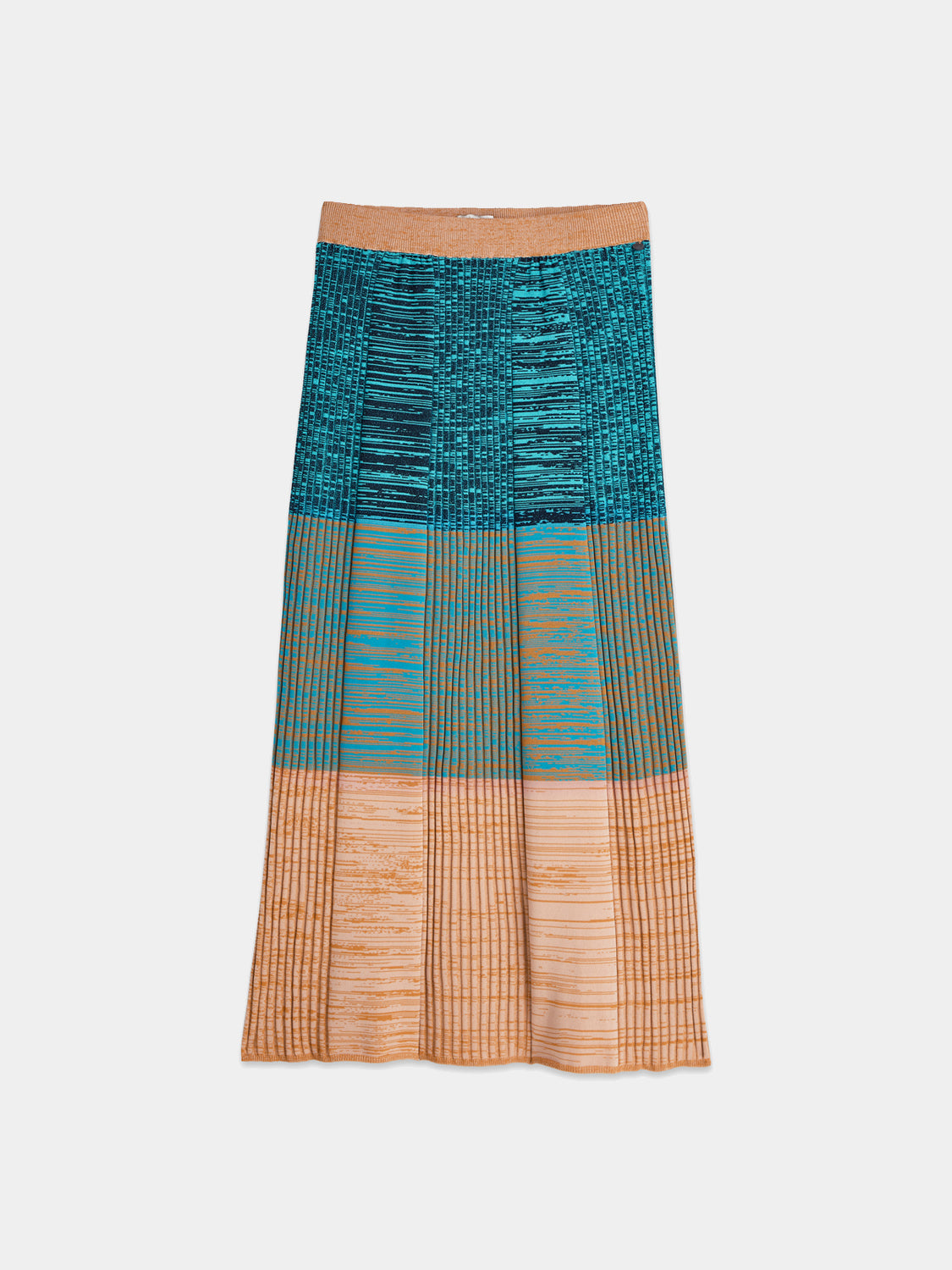 Scotch & Soda : Maxi ribbed skirt - TahitianTeal - Collector Store Sydney