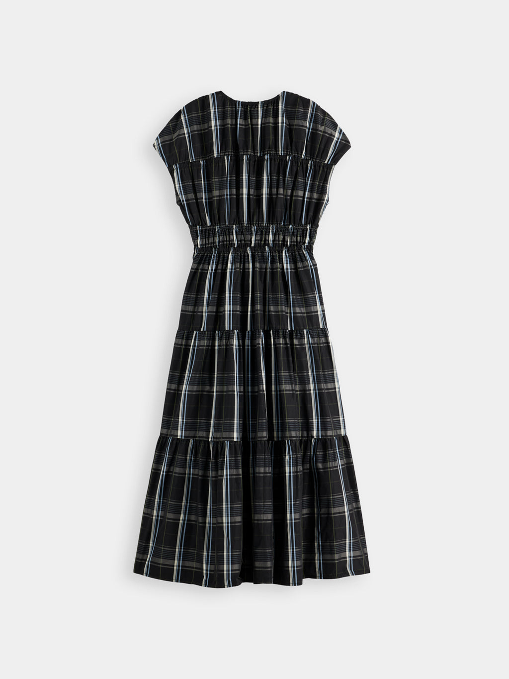 Gathered Taffeta midi dress - Taffeta Check - Collector Store Sydney