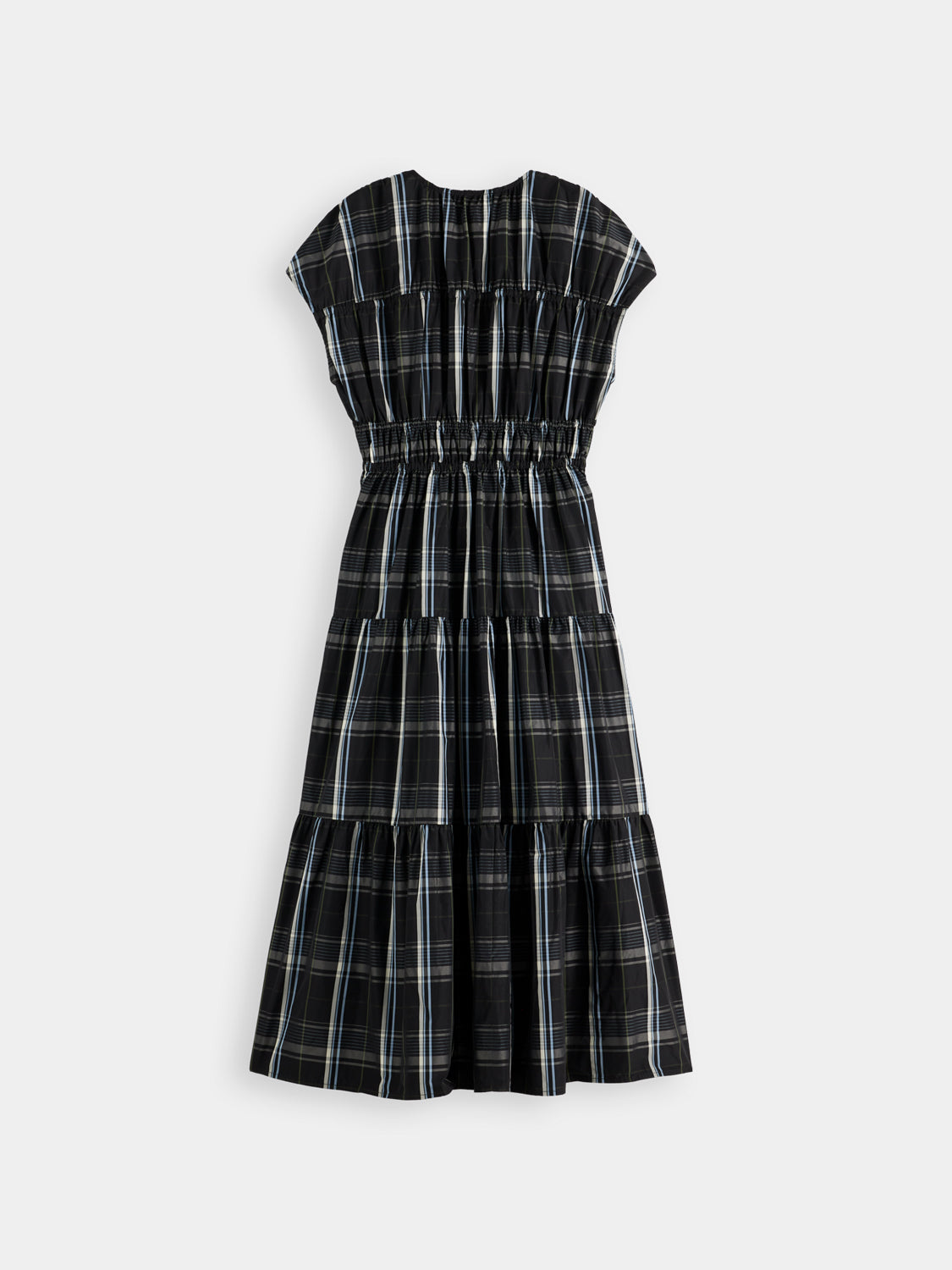 Gathered Taffeta midi dress - Taffeta Check - Collector Store Sydney