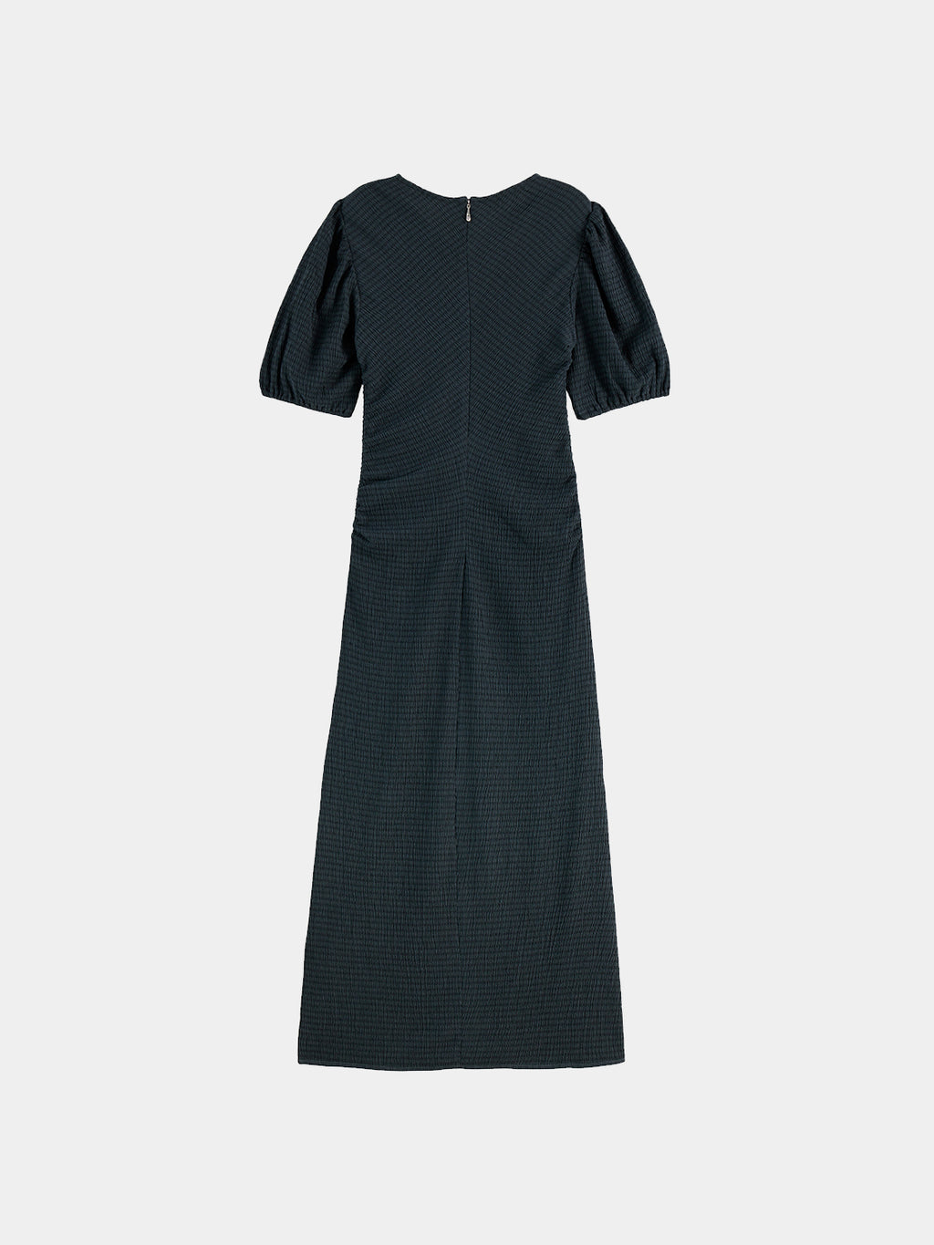 Scotch & Soda Gathered midi dress - Carbon