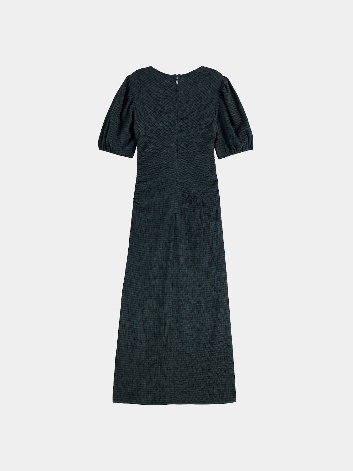 Scotch & Soda Gathered midi dress - Carbon