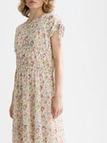 Scotch & Soda Gathered midi dress - Cosmic Sky Eggnog