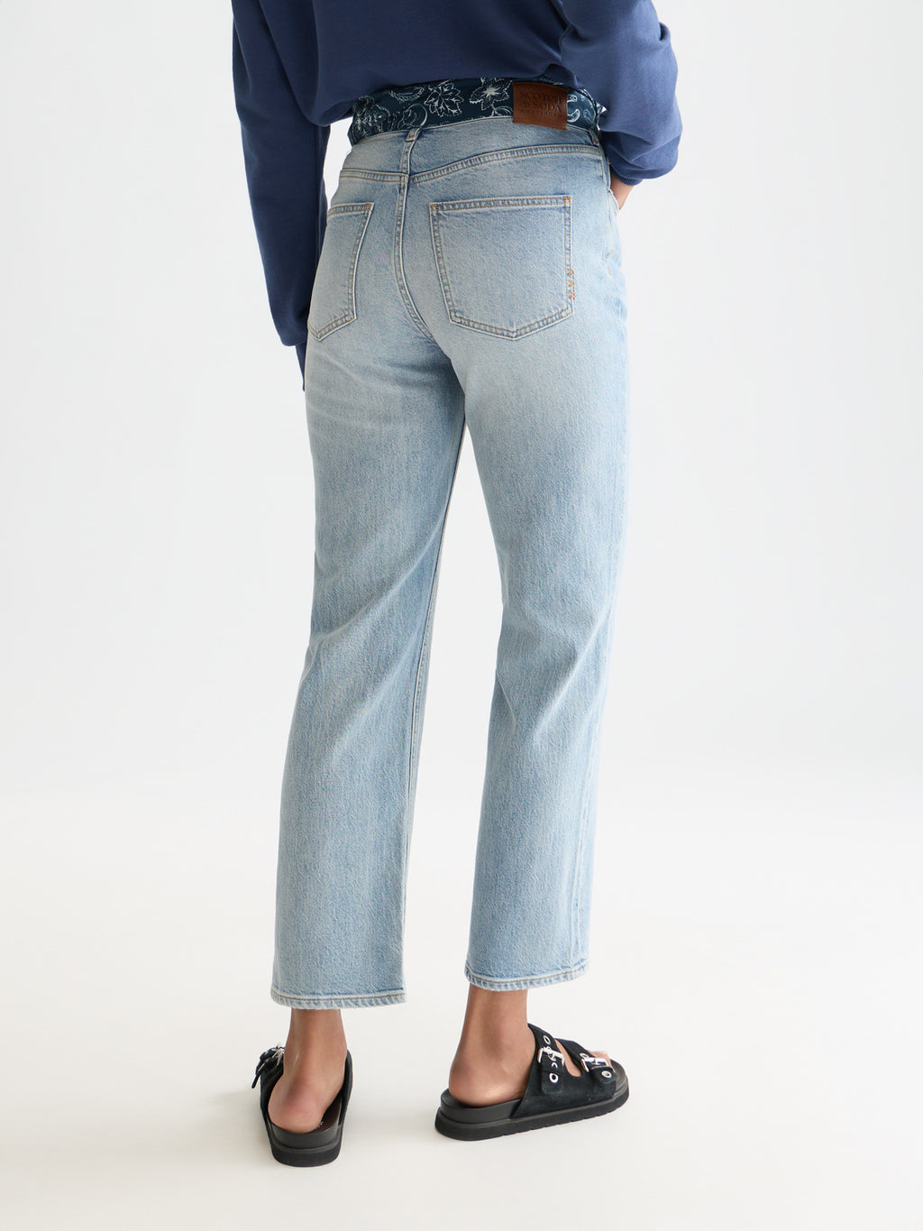 Scotch & Soda - Sky straight-fit jeans - Dark Spotlight