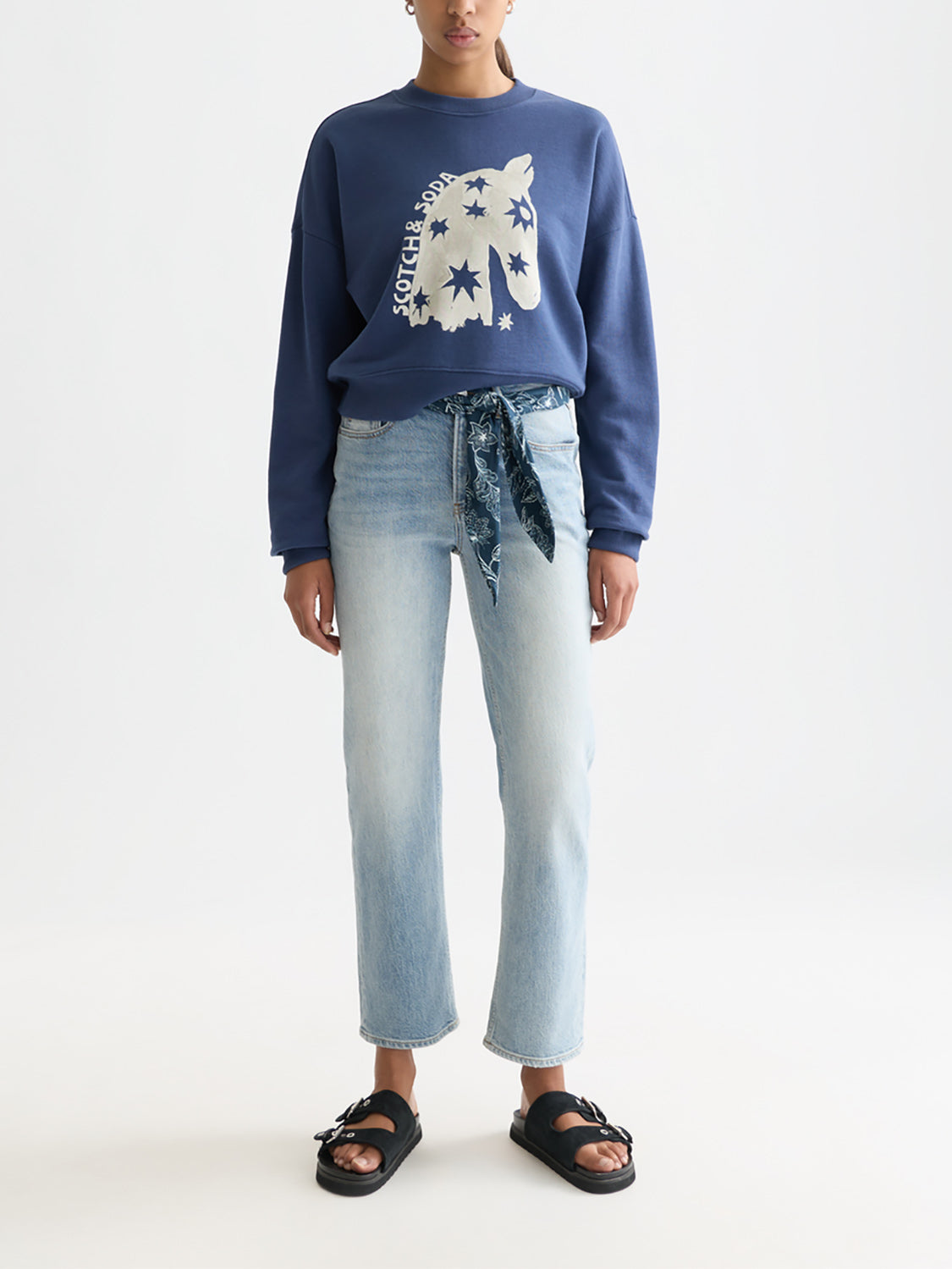 Scotch & Soda - Sky straight-fit jeans - Dark Spotlight