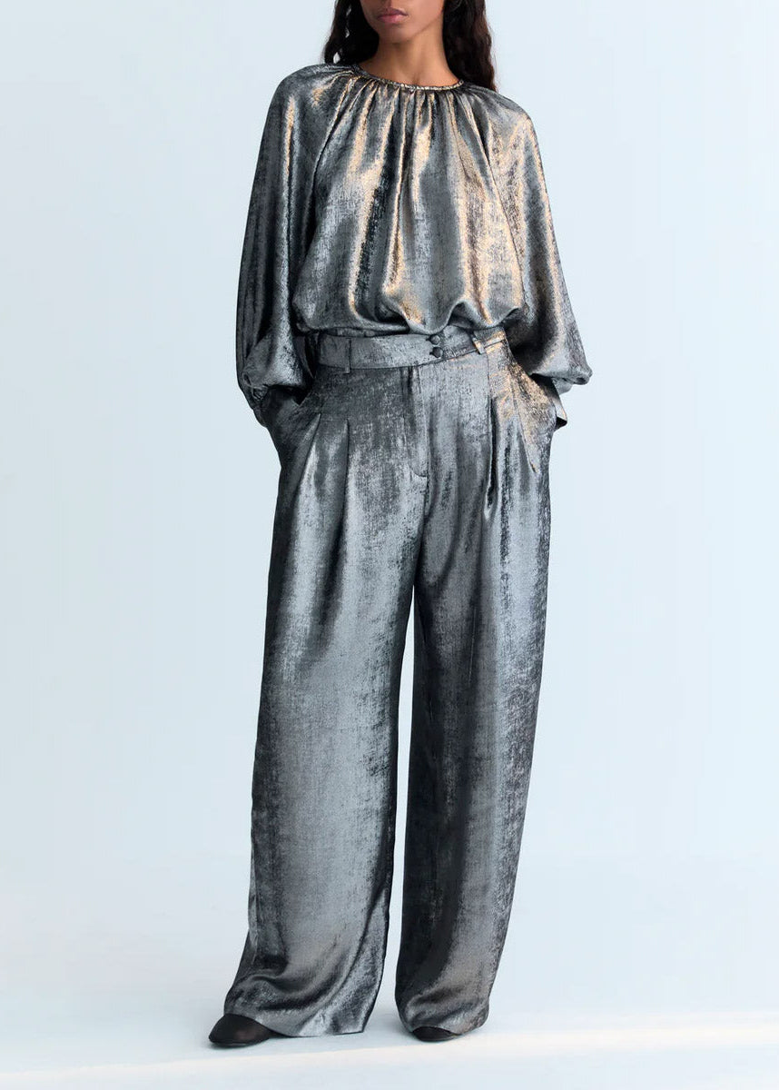 New Society - Uxia Pant - Silver - Collector Store Sydney