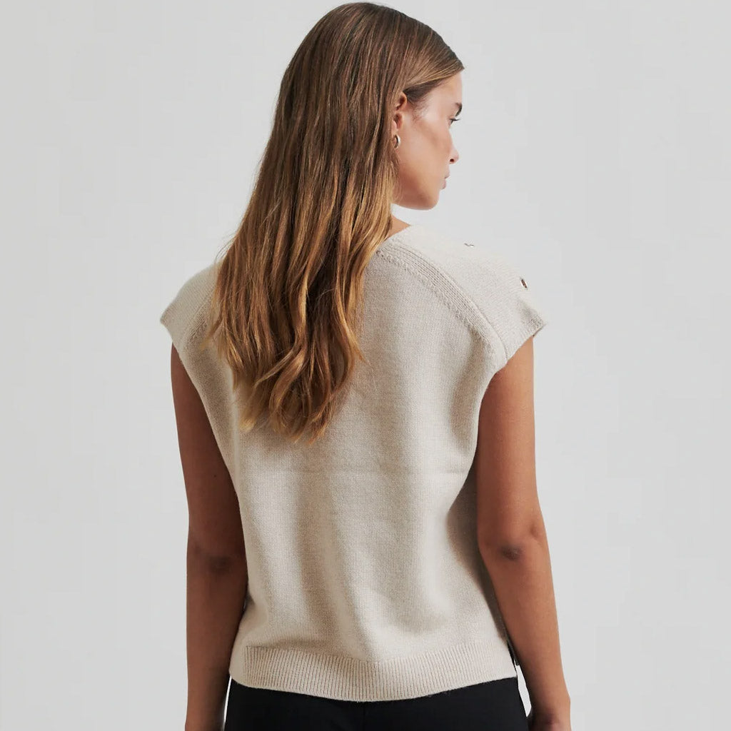 Second Female Camra Knit Vest Summer Sand - Collector Store Sydney