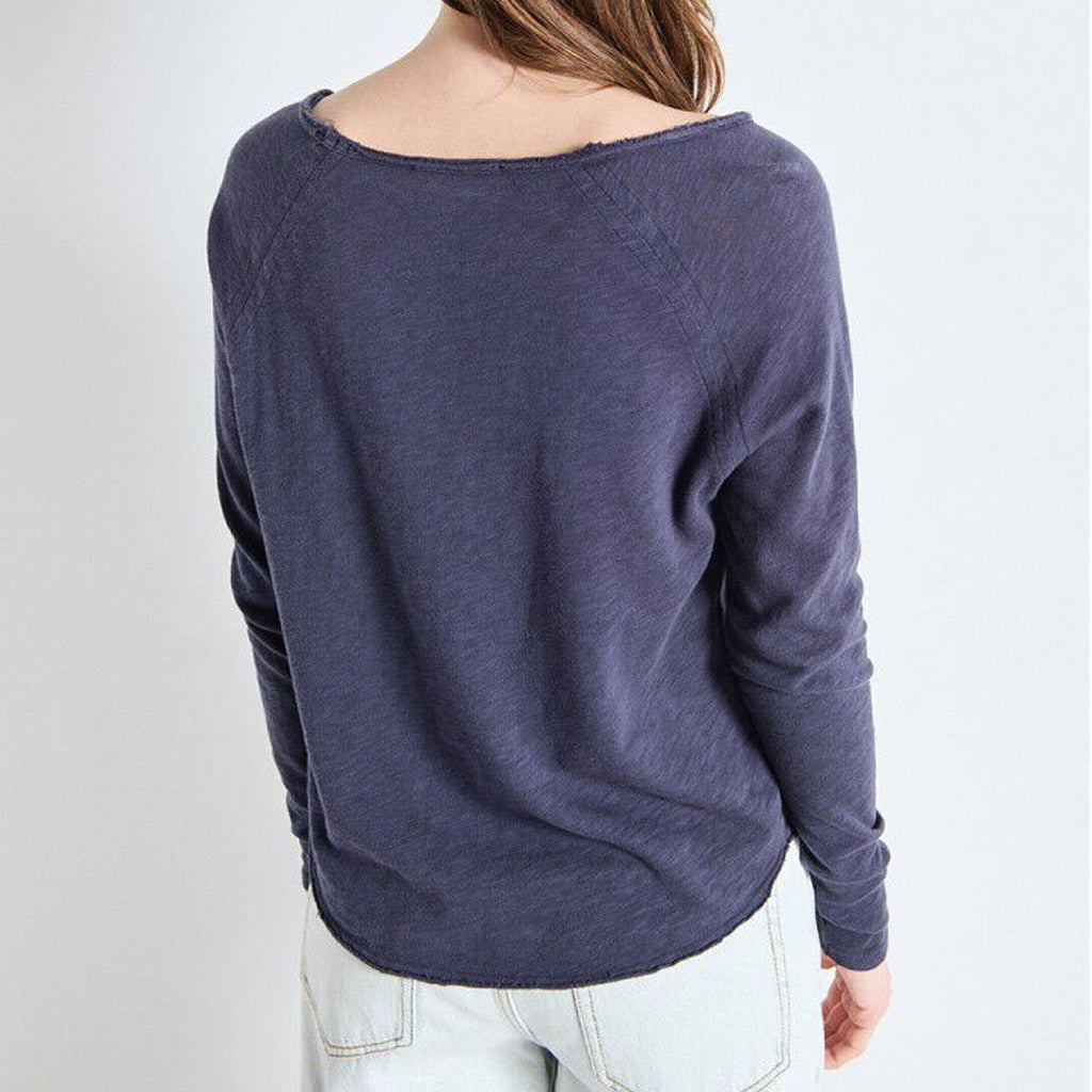 American Vintage L/S Round Neck Tee - Sonoma - Vintage Navy Blue - Collector Store Sydney
