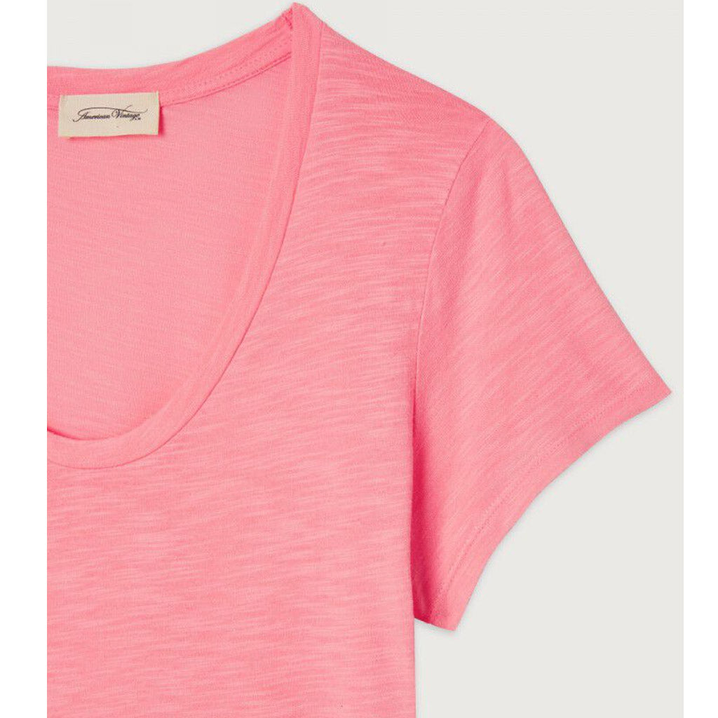 American Vintage Jacksonville Round Neck Tee - Vintage Flamingo - Collector Store