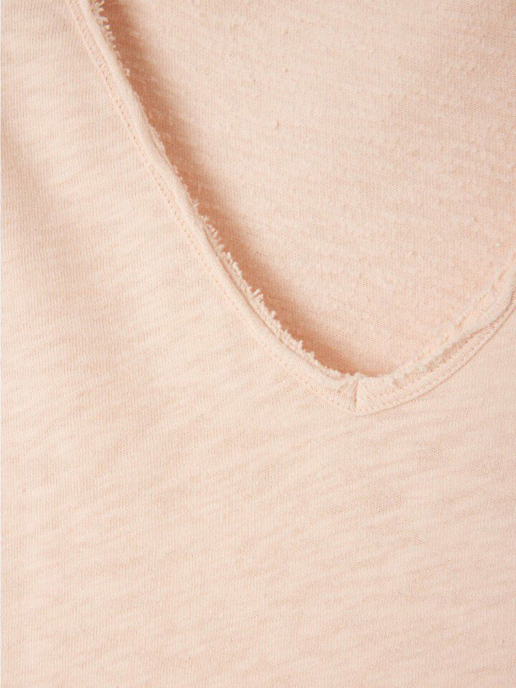 American Vintage Cotton V Neck Tee -Sonoma -  Vintage Biscuit