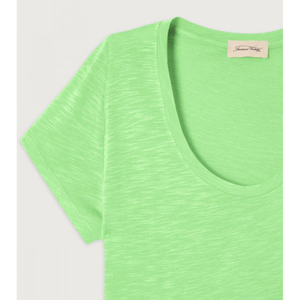 American Vintage Jacksonville Round Neck Tee - Vintage Apple Green - Collector Store