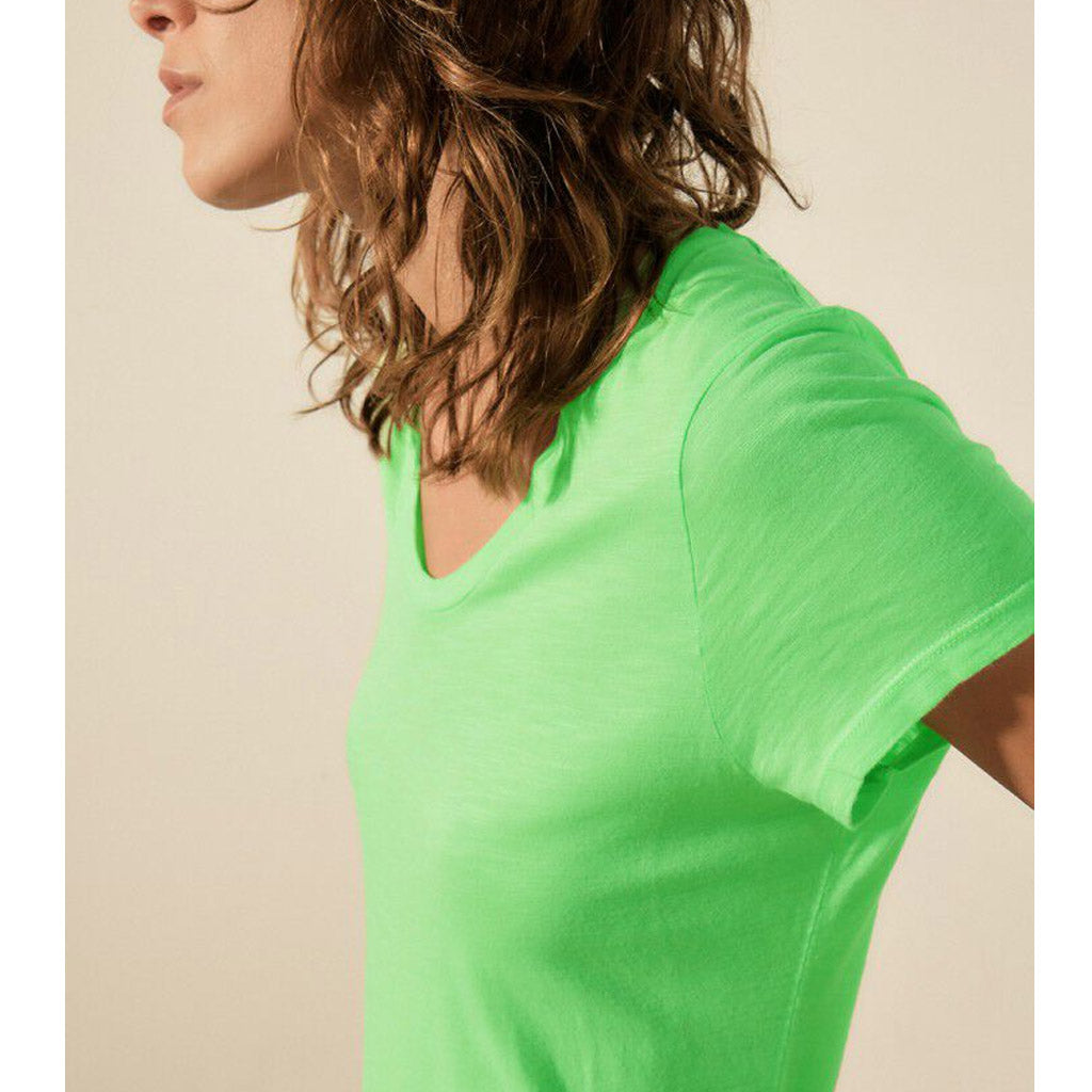 American Vintage Jacksonville Round Neck Tee - Vintage Apple Green - Collector Store