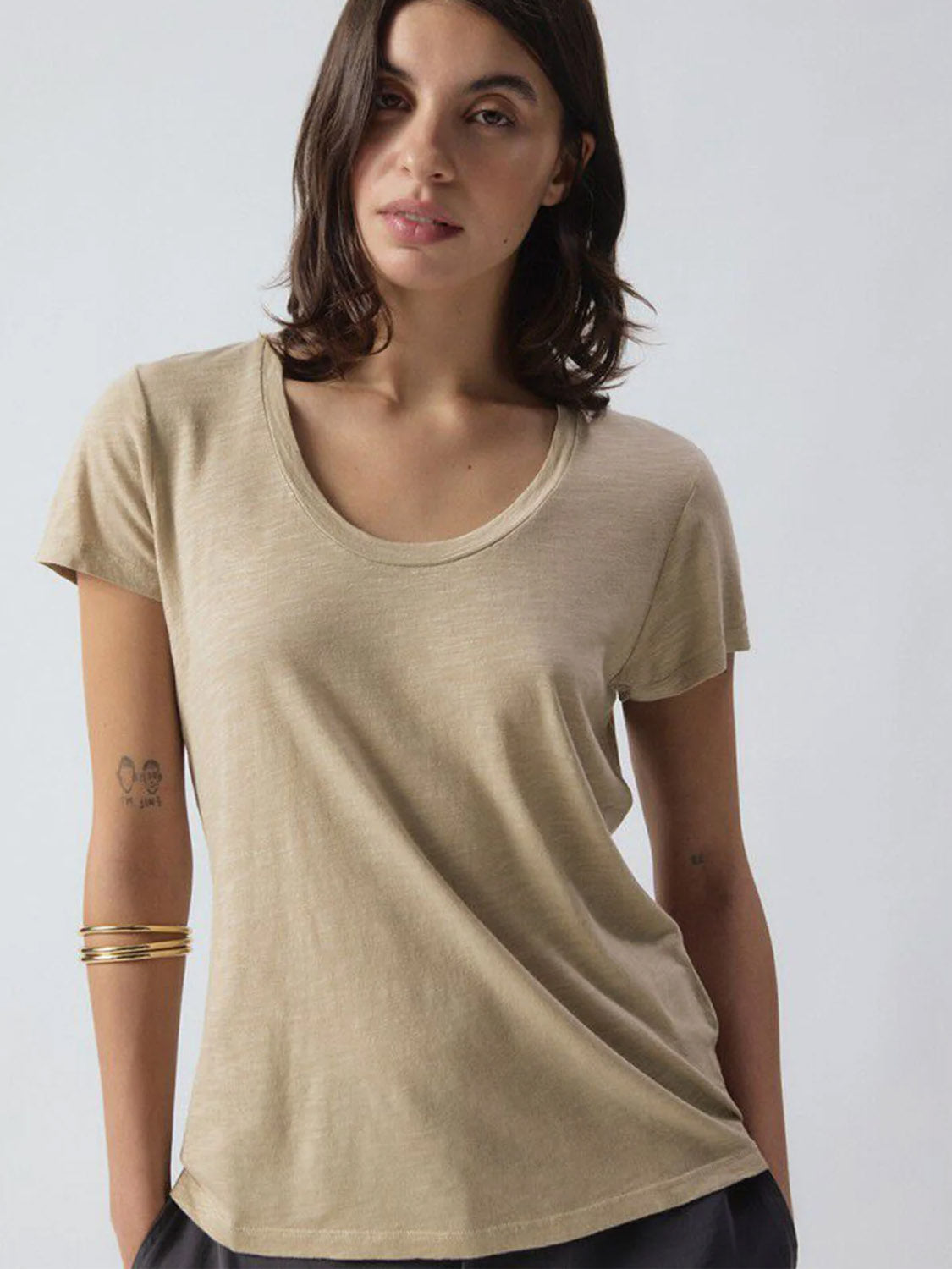 American Vintage Round Neck Tee -  Jacksonville - Vintage Rye