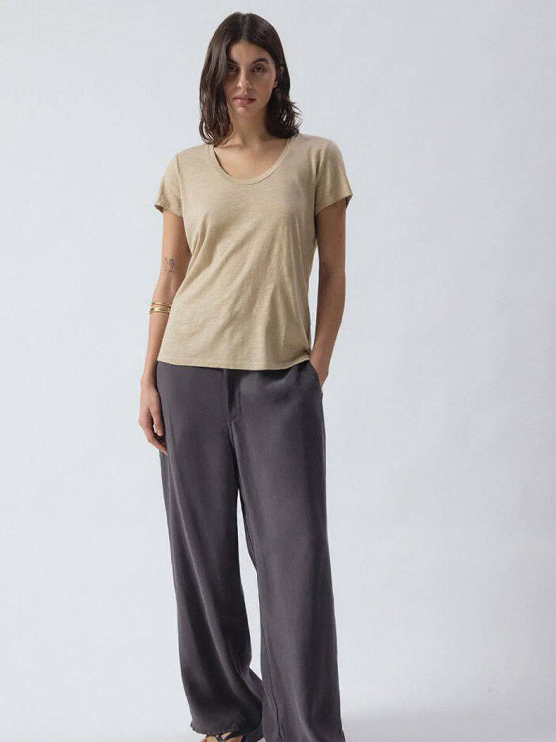 American Vintage Round Neck Tee -  Jacksonville - Vintage Rye