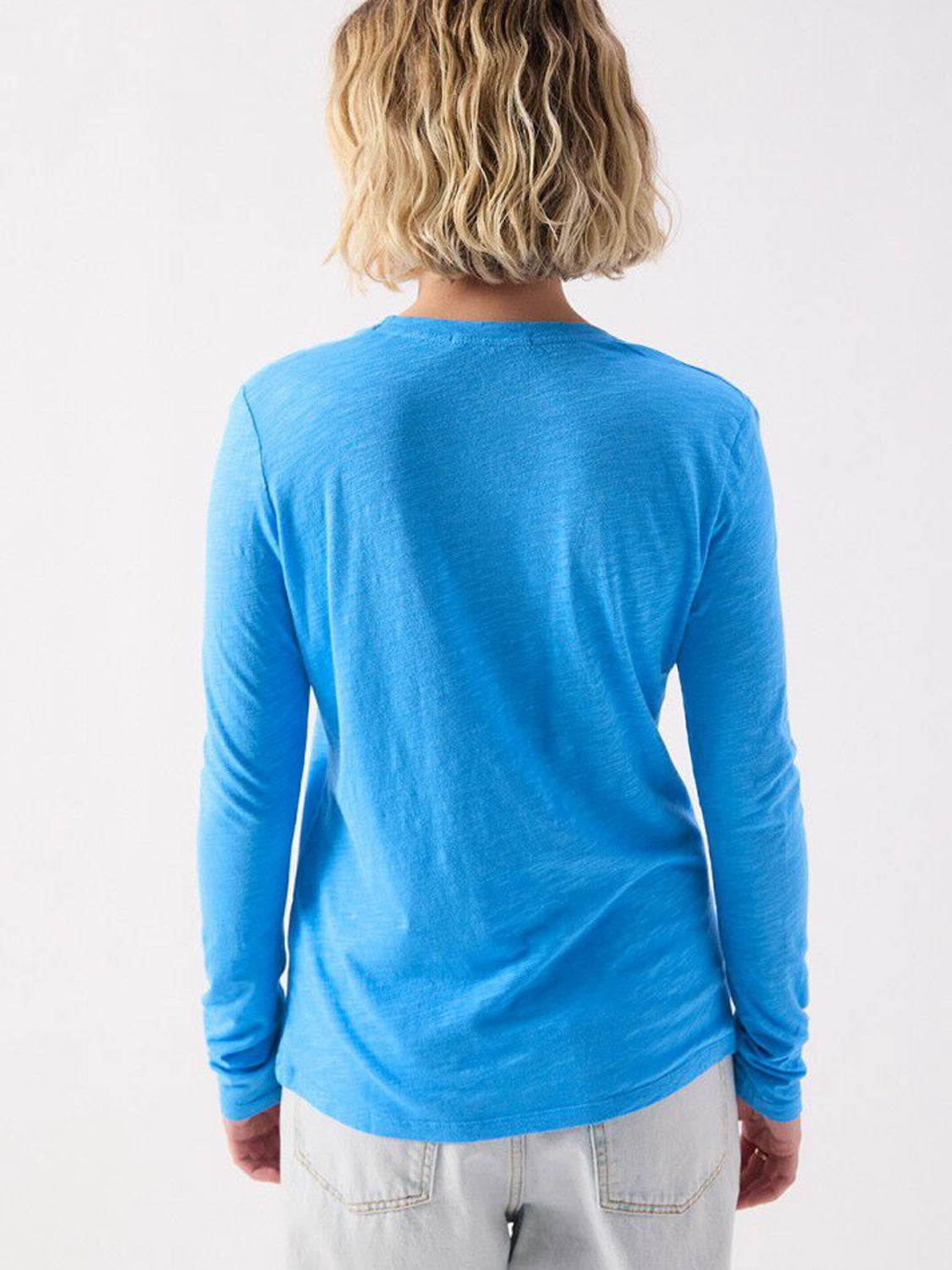 American Vintage Jacksonville L/S Scoop Neck - Vintage Sea