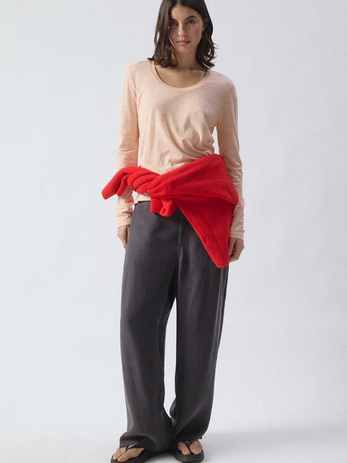 American Vintage Jacksonville L/S Scoop Neck - Vintage Sorbet - Collector Store Sydney