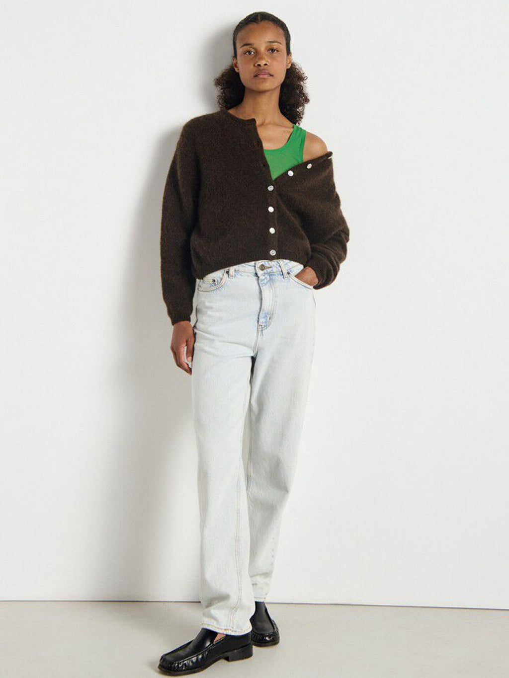 American Vintage - Vito Cardigan - Coffee Melange