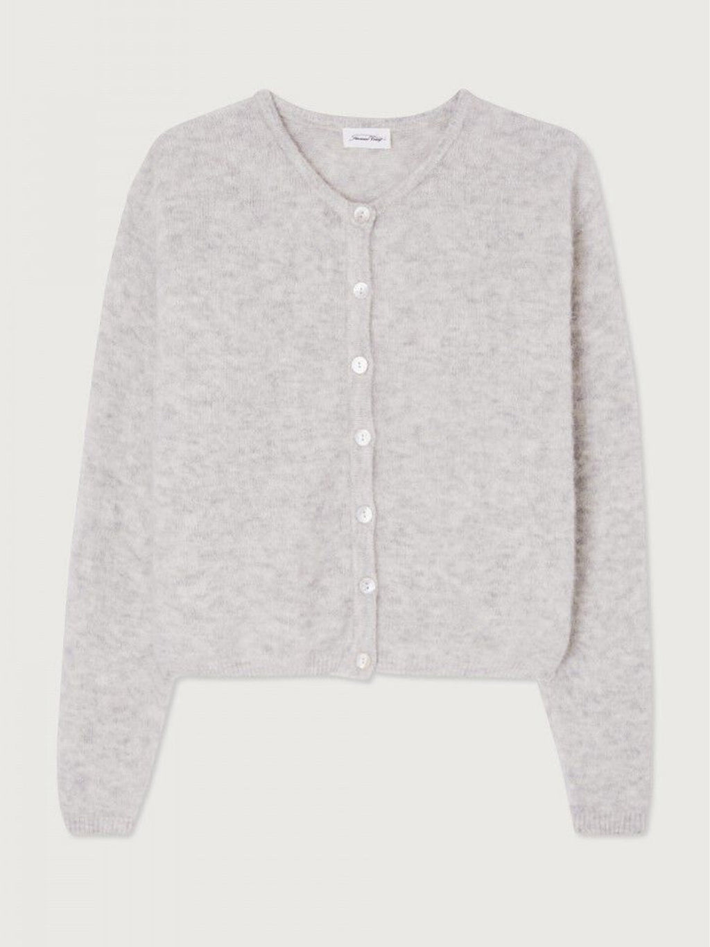 American Vintage - Vito Cardigan - Light Grey Melange - Collector Store Sydney